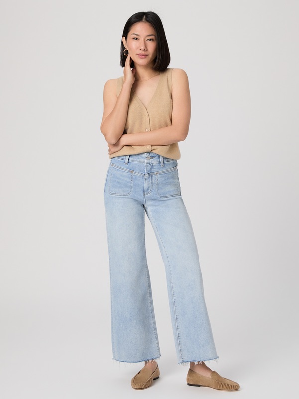 Paige Anessa Petite 28" Wide Leg Jean Size 24p